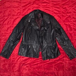 Dollhouse Outerwear Motorcycle Faux Leather Jacket